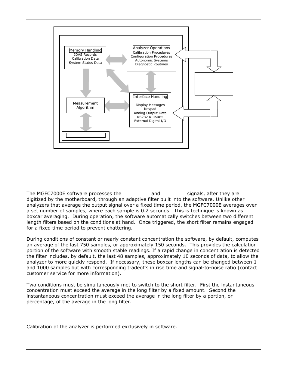 Adaptive filter, Calibration - slope and offset | Teledyne GFC-7000E - Trace CO2 Analyzer User Manual | Page 190 / 265