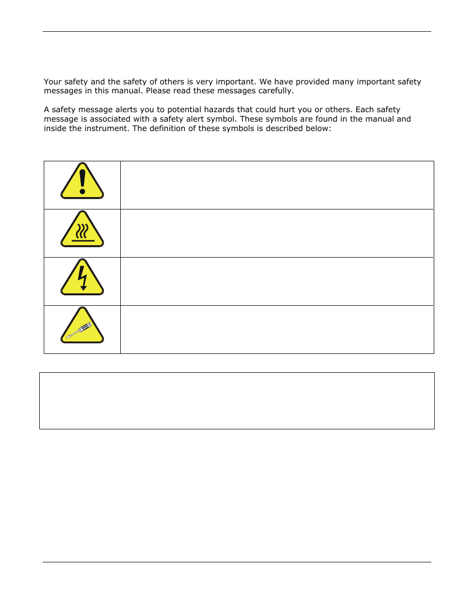 Safety messages | Teledyne GFC-7000E - Trace CO2 Analyzer User Manual | Page 2 / 265