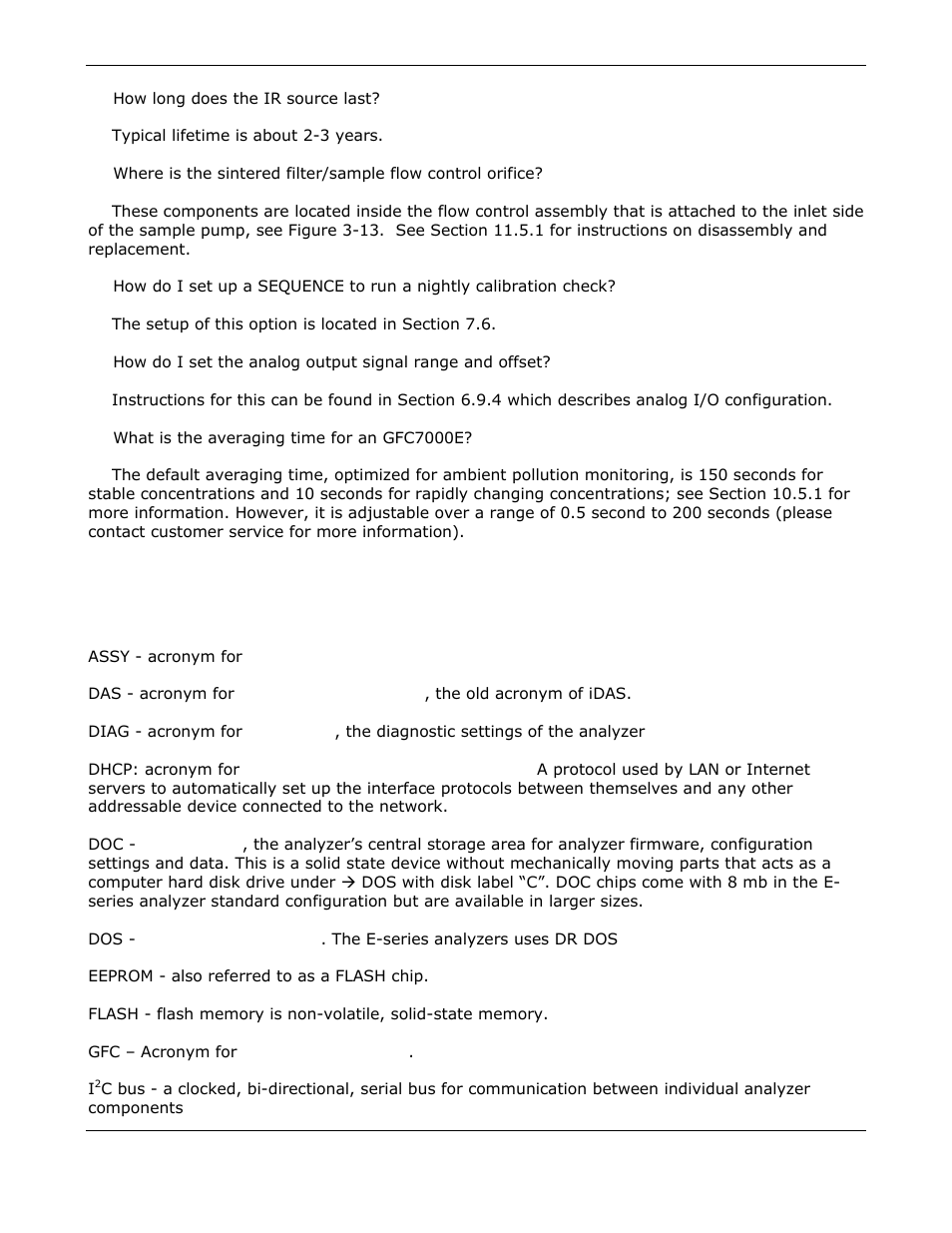 Glossary | Teledyne GFC-7000E - Trace CO2 Analyzer User Manual | Page 45 / 265