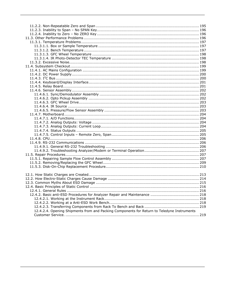 Teledyne GFC-7000E - Trace CO2 Analyzer User Manual | Page 7 / 265