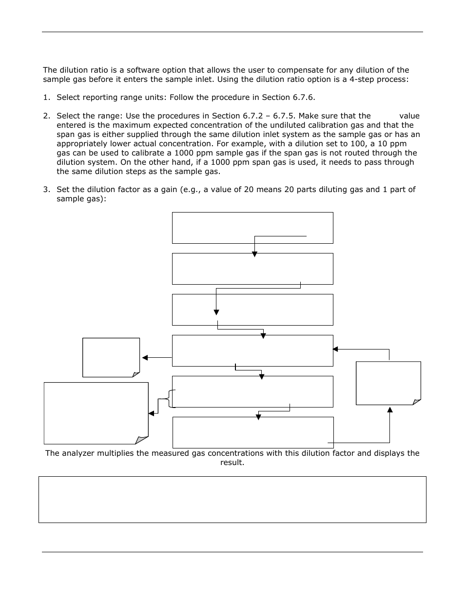 Dilution ratio | Teledyne GFC-7000E - Trace CO2 Analyzer User Manual | Page 74 / 265