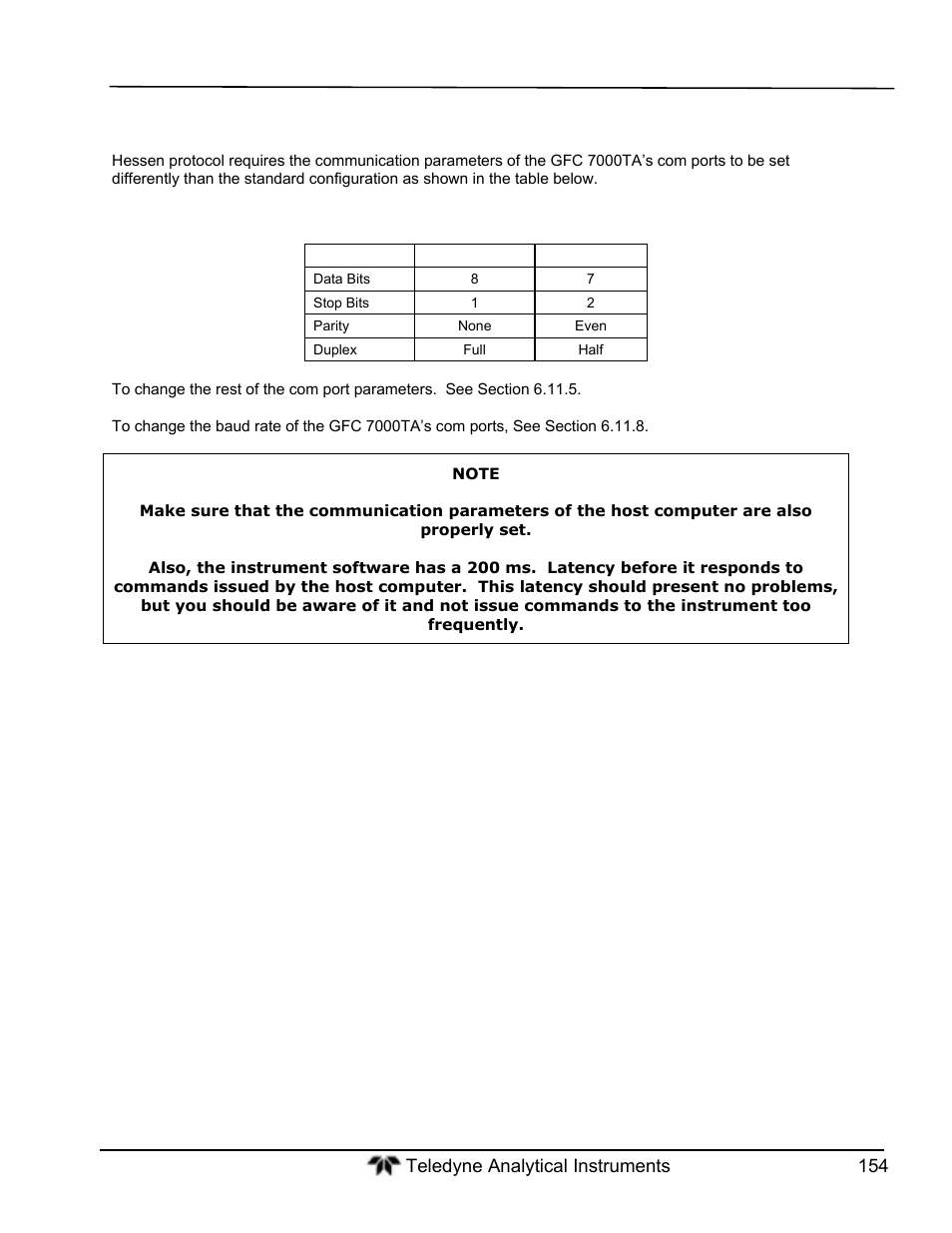 Teledyne GFC-7000T - Trace CO2 Analyzer - manual User Manual | Page 172 / 280