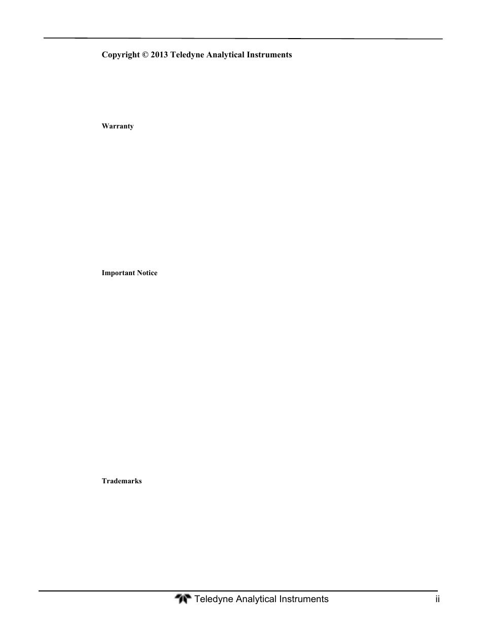 Teledyne GFC-7000T - Trace CO2 Analyzer - manual User Manual | Page 2 / 280