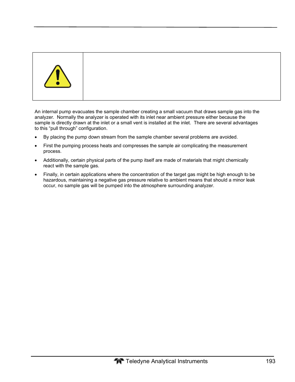 Pneumatic operation | Teledyne GFC-7000T - Trace CO2 Analyzer - manual User Manual | Page 211 / 280