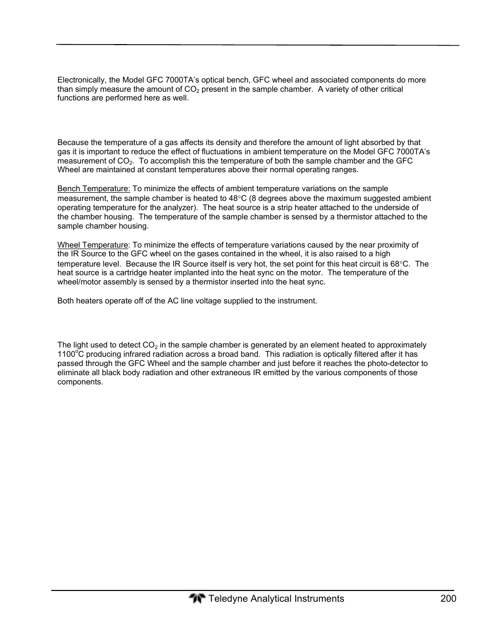 Optical bench & gfc wheel | Teledyne GFC-7000T - Trace CO2 Analyzer - manual User Manual | Page 218 / 280