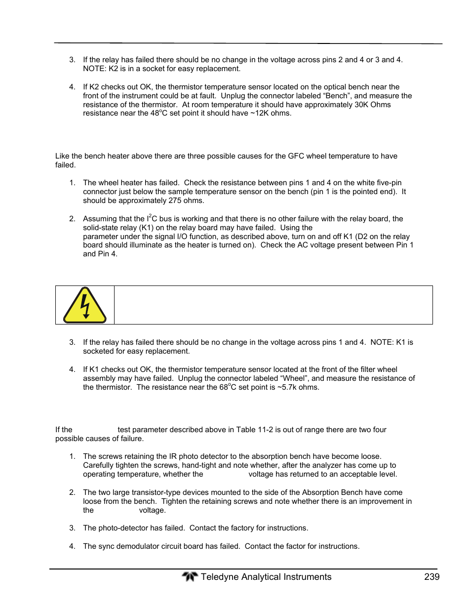 Teledyne GFC-7000T - Trace CO2 Analyzer - manual User Manual | Page 257 / 280