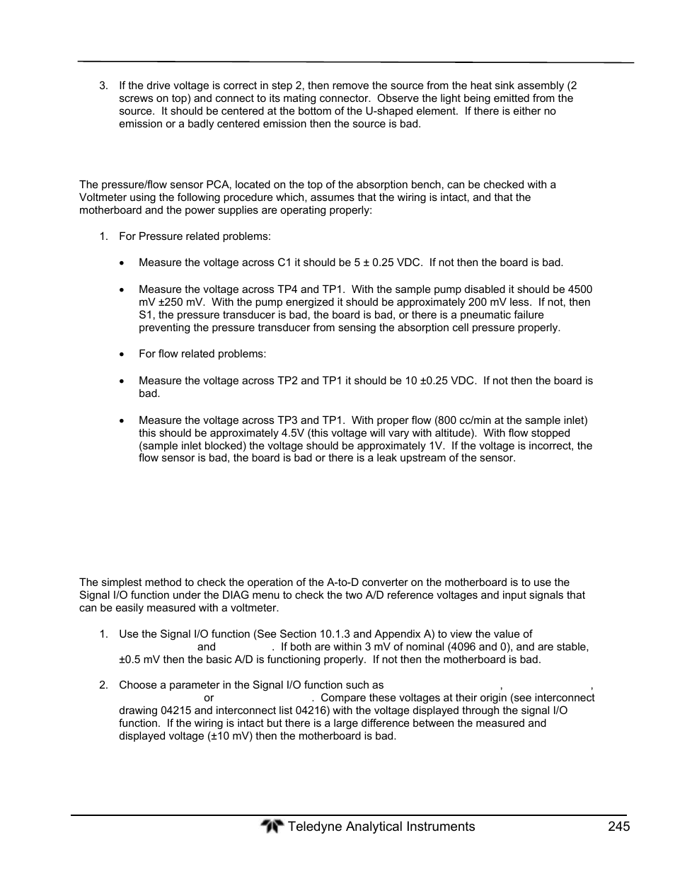 Motherboard | Teledyne GFC-7000T - Trace CO2 Analyzer - manual User Manual | Page 263 / 280