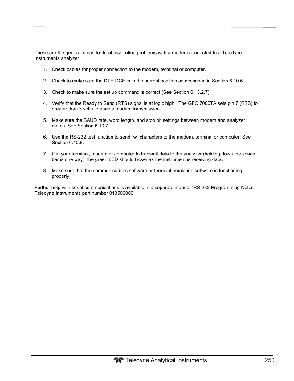 Teledyne GFC-7000T - Trace CO2 Analyzer - manual User Manual | Page 268 / 280