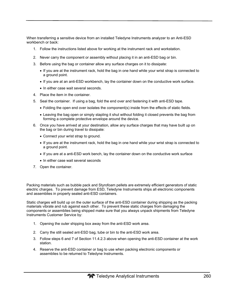 Teledyne GFC-7000T - Trace CO2 Analyzer - manual User Manual | Page 278 / 280