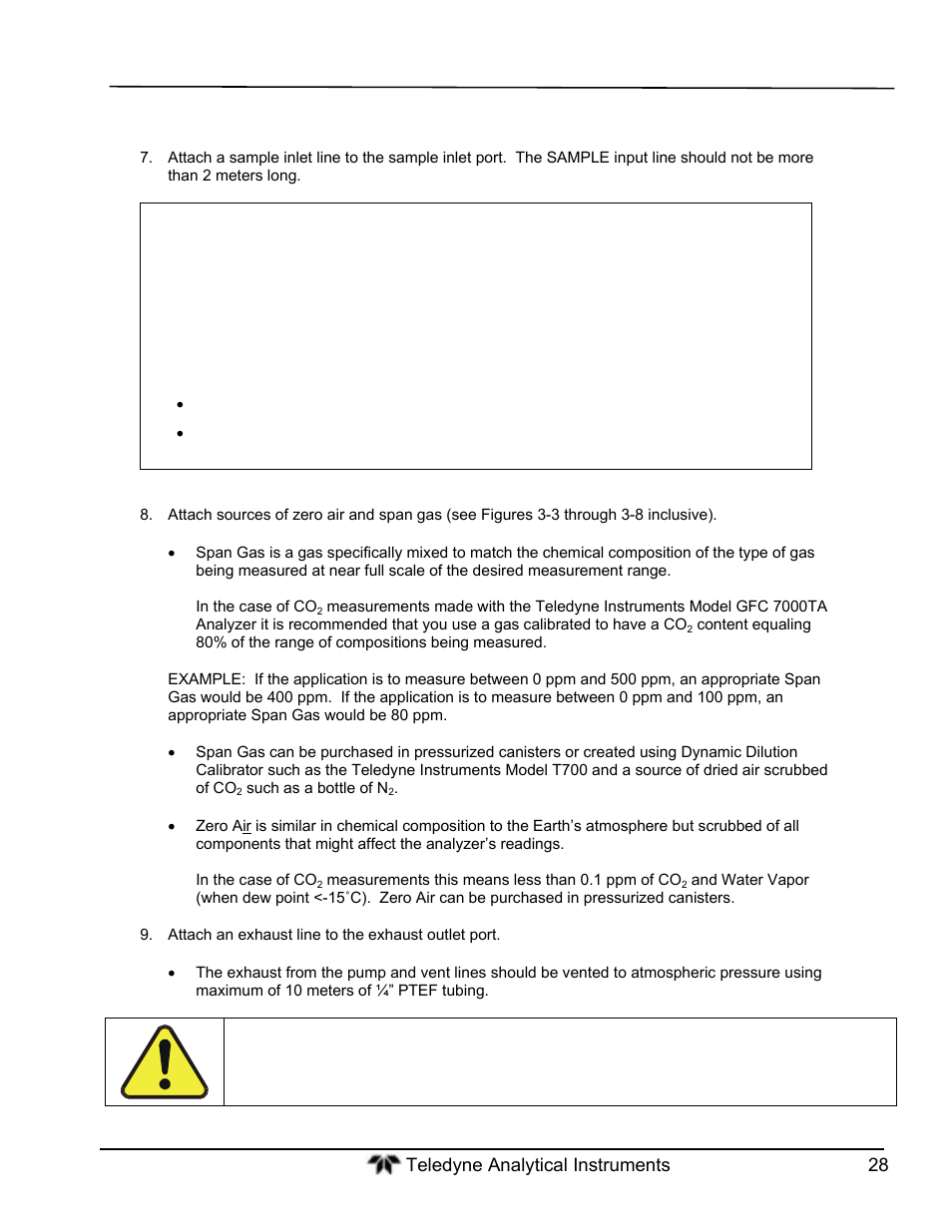 Teledyne GFC-7000T - Trace CO2 Analyzer - manual User Manual | Page 46 / 280