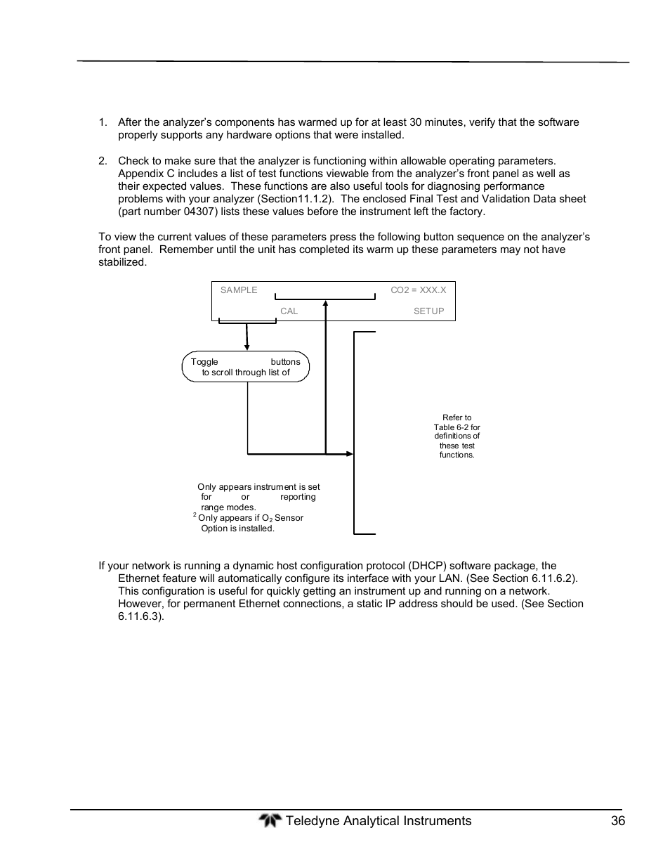 Functional check | Teledyne GFC-7000T - Trace CO2 Analyzer - manual User Manual | Page 54 / 280