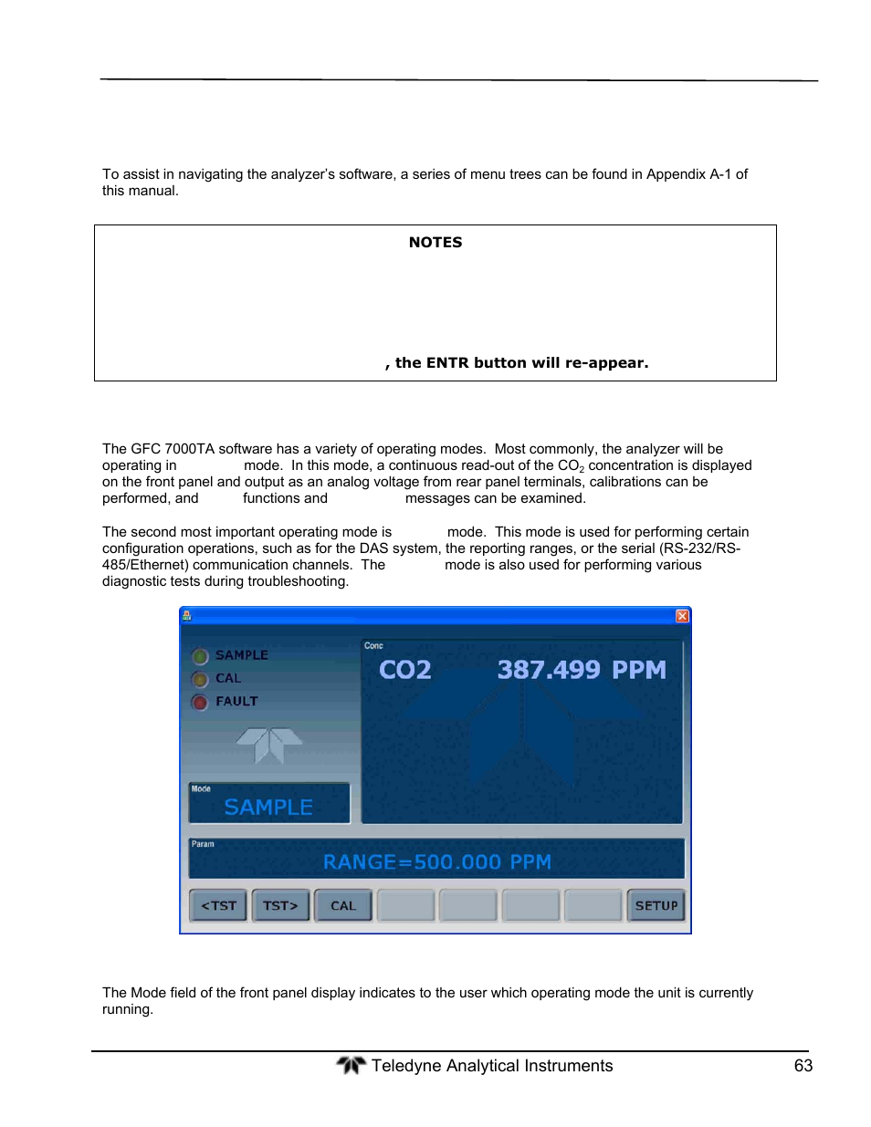 Operating instructions, Overview of operating modes | Teledyne GFC-7000T - Trace CO2 Analyzer - manual User Manual | Page 81 / 280