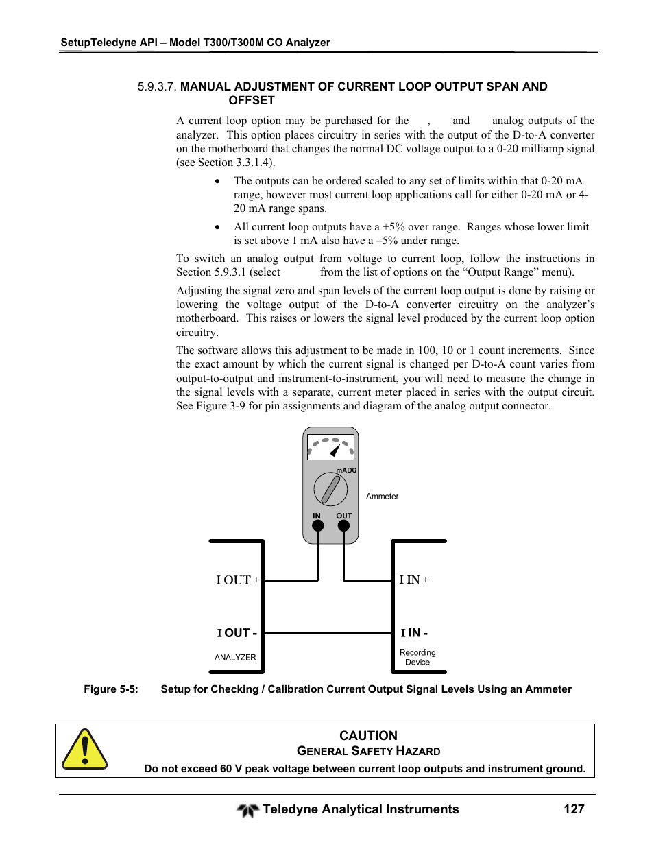 Teledyne GFC-7001T - Trace CO Analyzer User Manual | Page 127 / 326