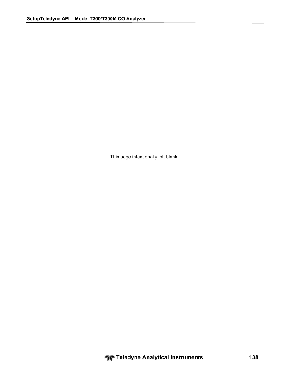 Teledyne GFC-7001T - Trace CO Analyzer User Manual | Page 138 / 326