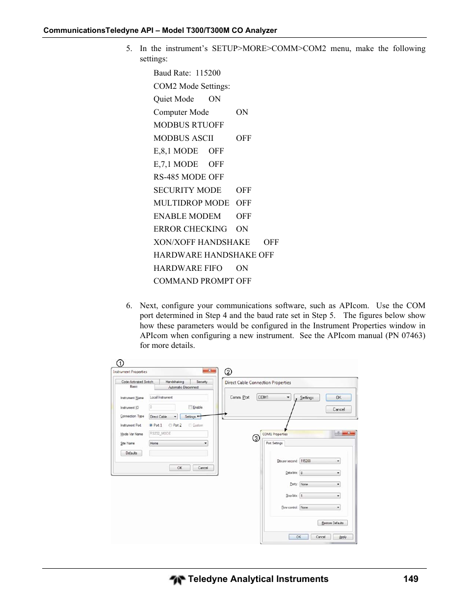 Teledyne GFC-7001T - Trace CO Analyzer User Manual | Page 149 / 326