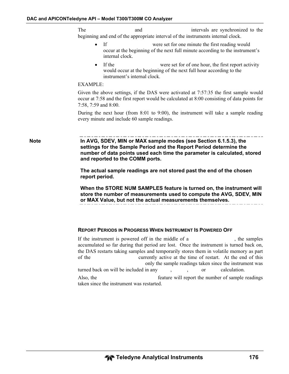 Teledyne GFC-7001T - Trace CO Analyzer User Manual | Page 176 / 326