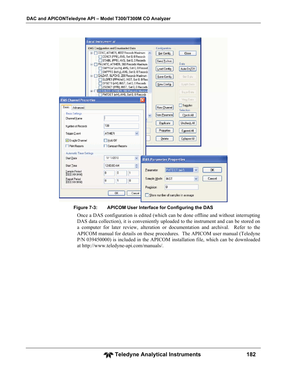 Teledyne GFC-7001T - Trace CO Analyzer User Manual | Page 182 / 326