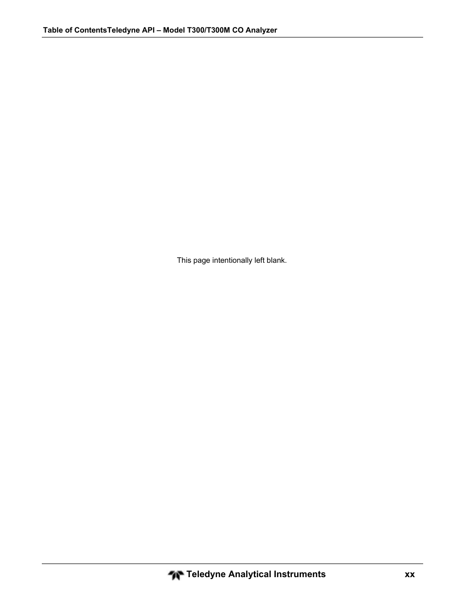 Teledyne GFC-7001T - Trace CO Analyzer User Manual | Page 20 / 326
