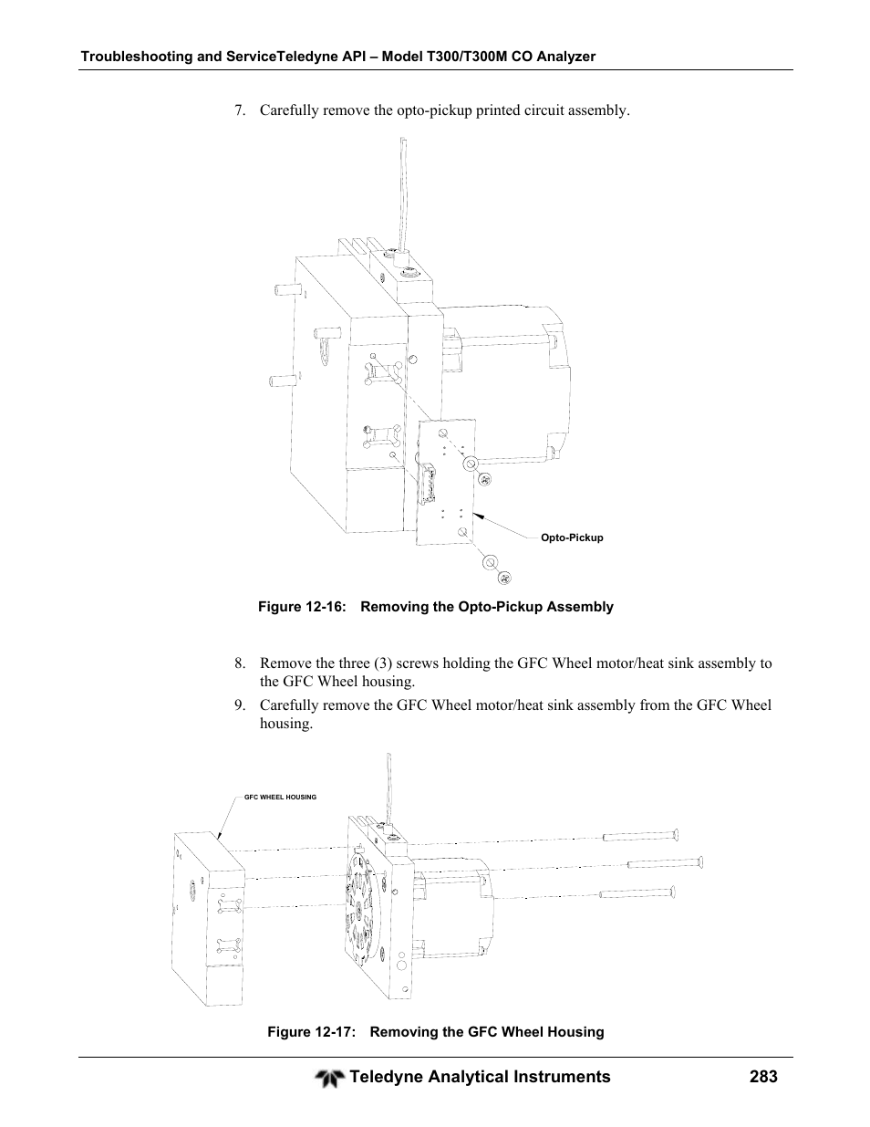 Teledyne GFC-7001T - Trace CO Analyzer User Manual | Page 283 / 326