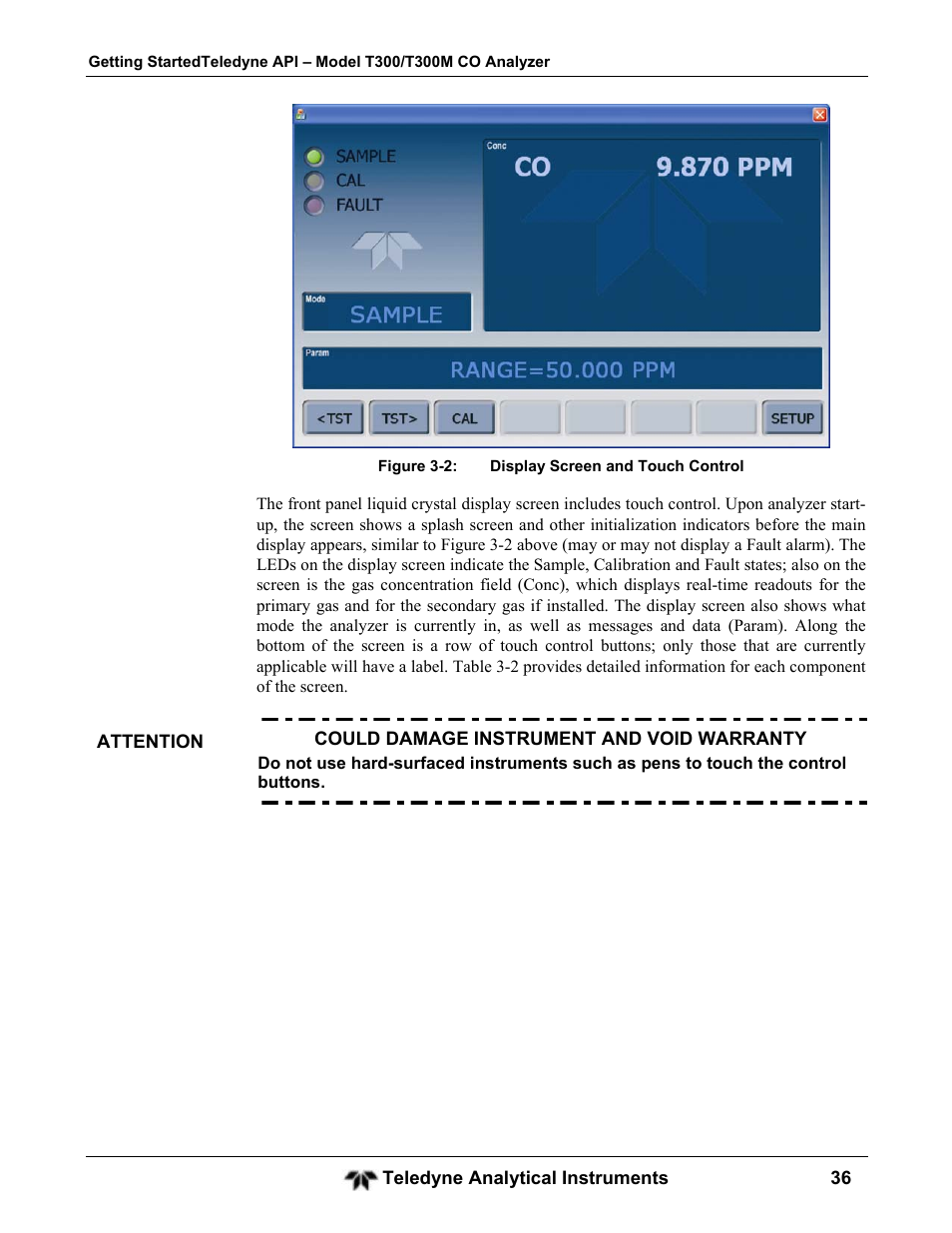 Teledyne GFC-7001T - Trace CO Analyzer User Manual | Page 36 / 326