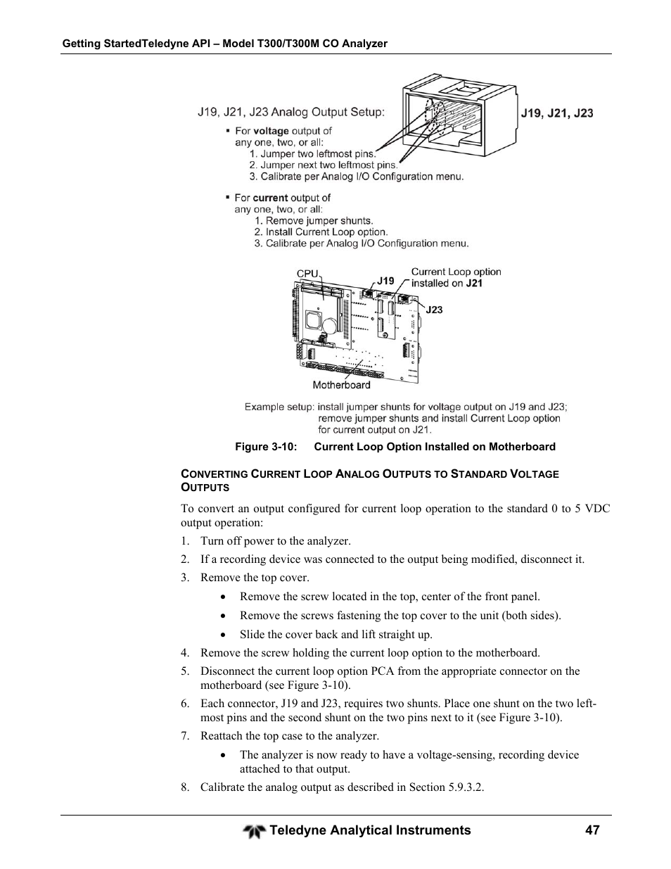 Teledyne GFC-7001T - Trace CO Analyzer User Manual | Page 47 / 326