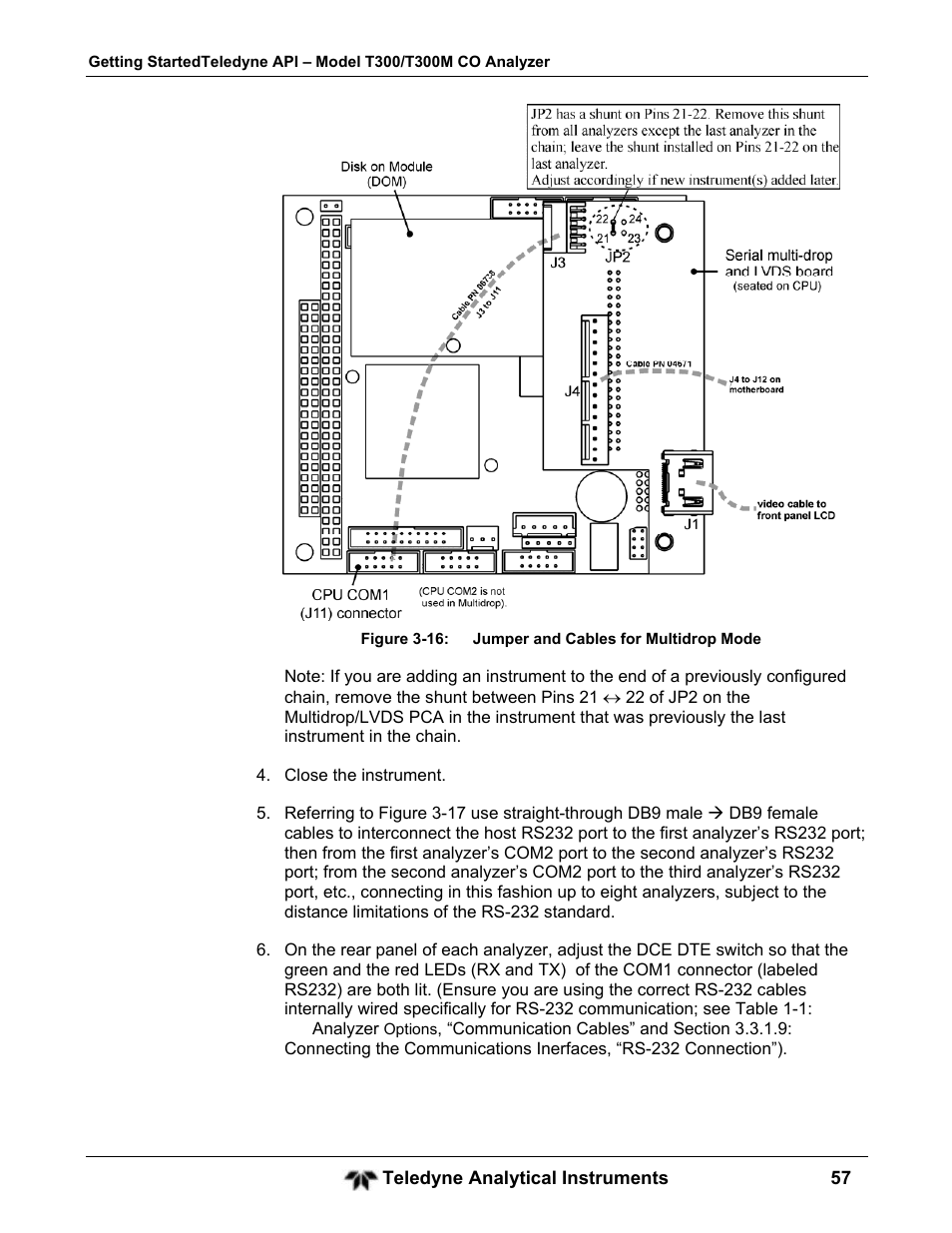 Teledyne GFC-7001T - Trace CO Analyzer User Manual | Page 57 / 326