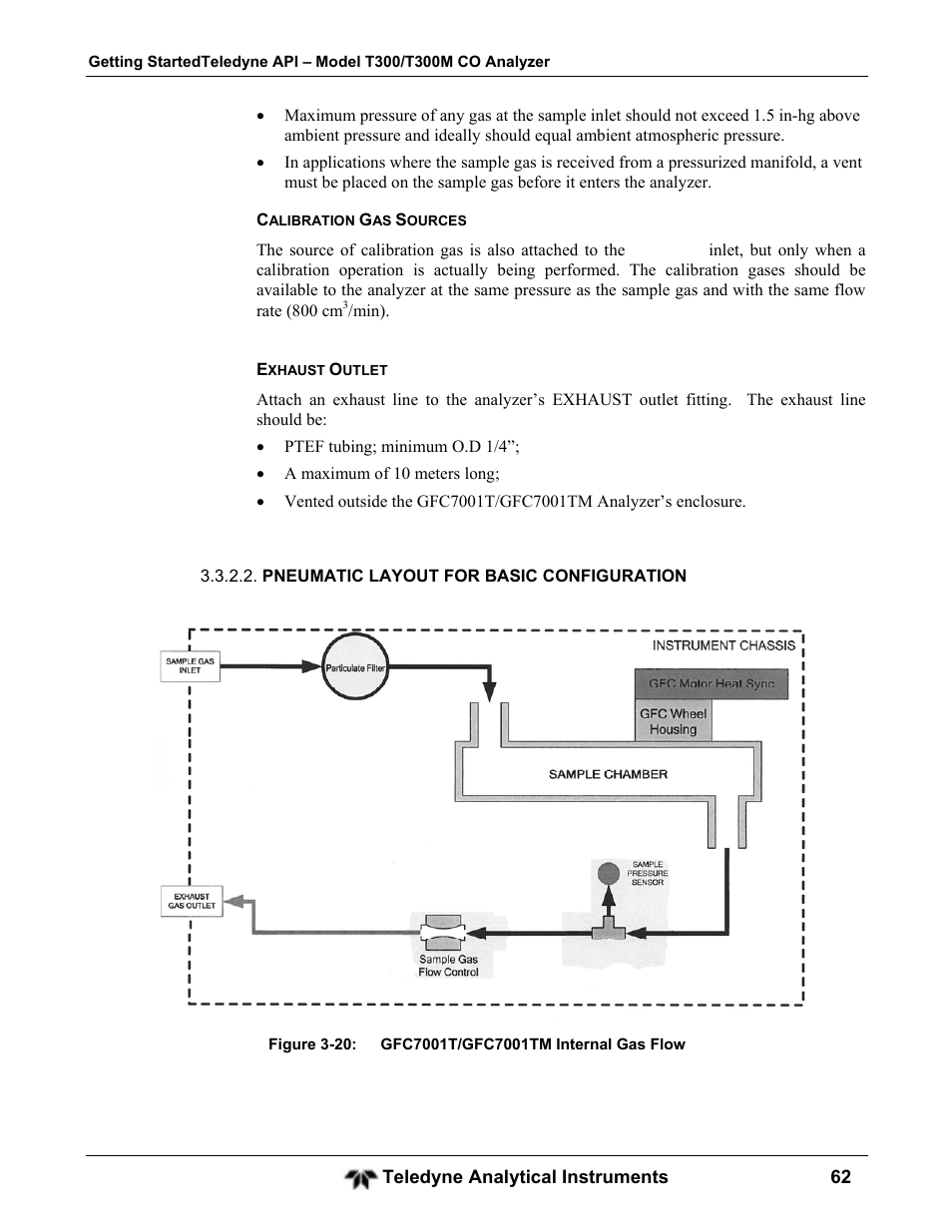 Teledyne GFC-7001T - Trace CO Analyzer User Manual | Page 62 / 326