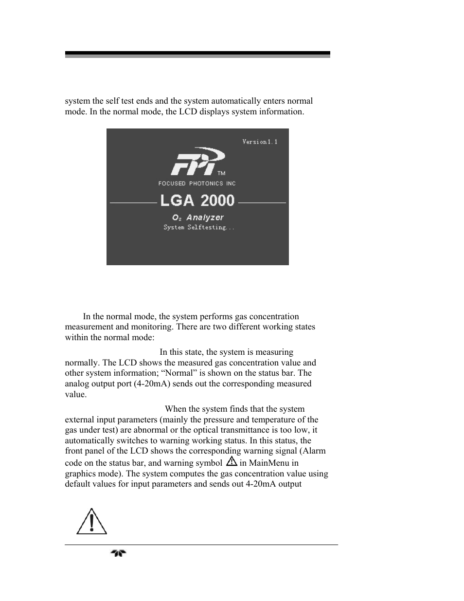 Teledyne LGA-3500 - Laser Gas Analysis system User Manual | Page 40 / 95