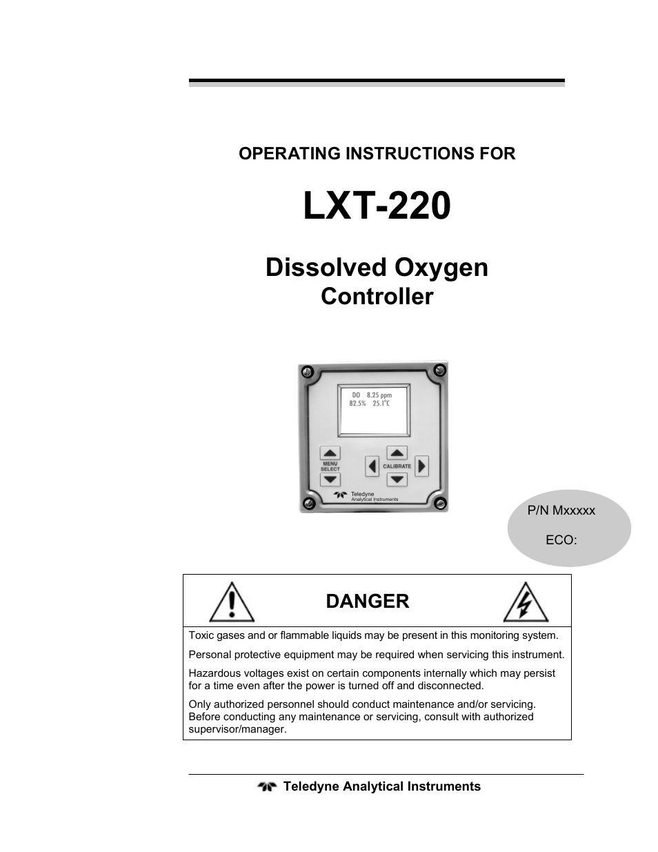 Teledyne LXT-220 User Manual | 61 pages