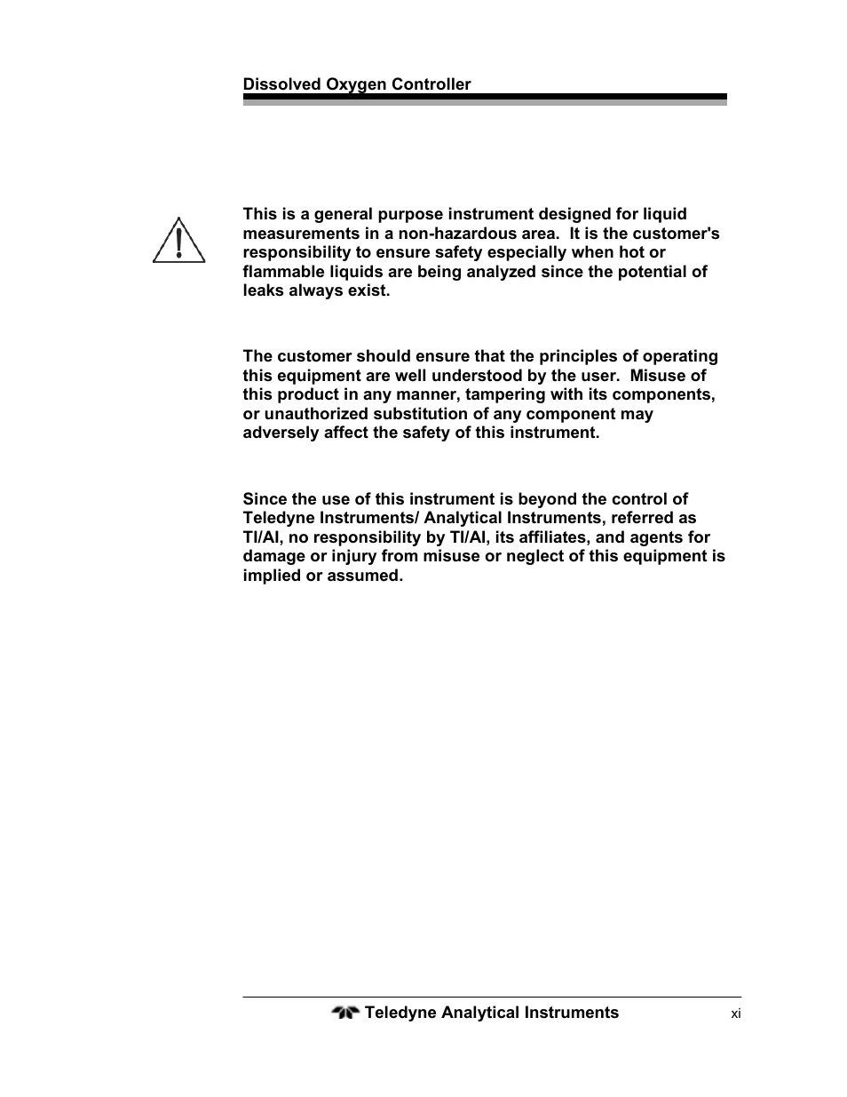 Teledyne LXT-220 User Manual | Page 11 / 61