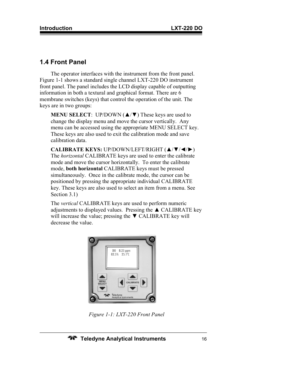 Teledyne LXT-220 User Manual | Page 16 / 61