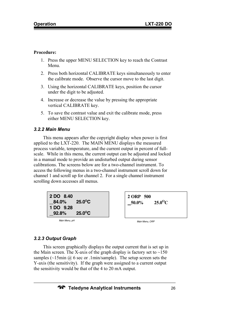 Teledyne LXT-220 User Manual | Page 26 / 61