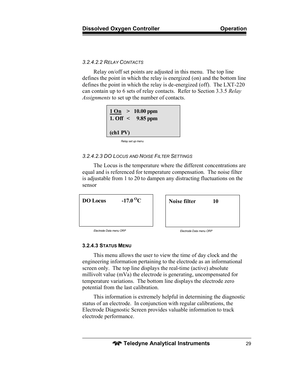 Teledyne LXT-220 User Manual | Page 29 / 61