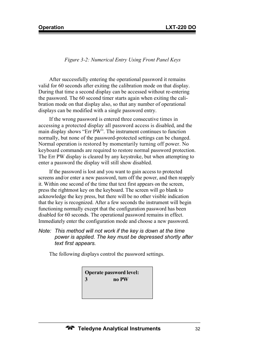 Teledyne LXT-220 User Manual | Page 32 / 61