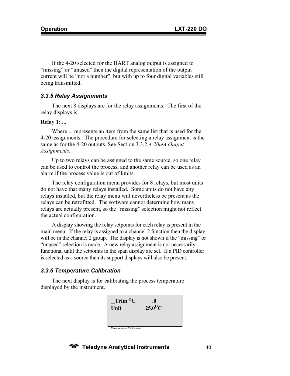 Teledyne LXT-220 User Manual | Page 40 / 61