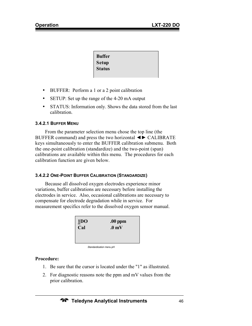 Teledyne LXT-220 User Manual | Page 46 / 61