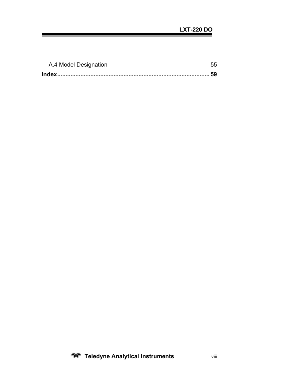 Teledyne LXT-220 User Manual | Page 8 / 61