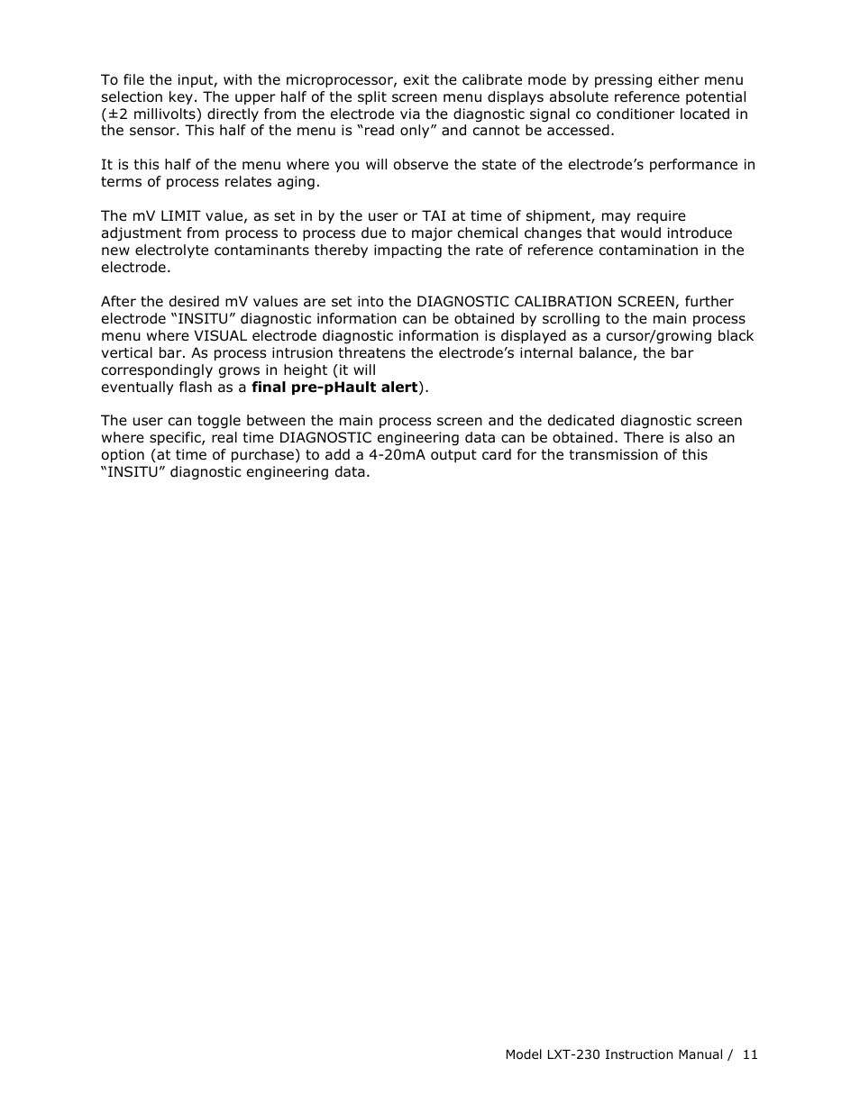 Teledyne LXT-230 User Manual | Page 11 / 22