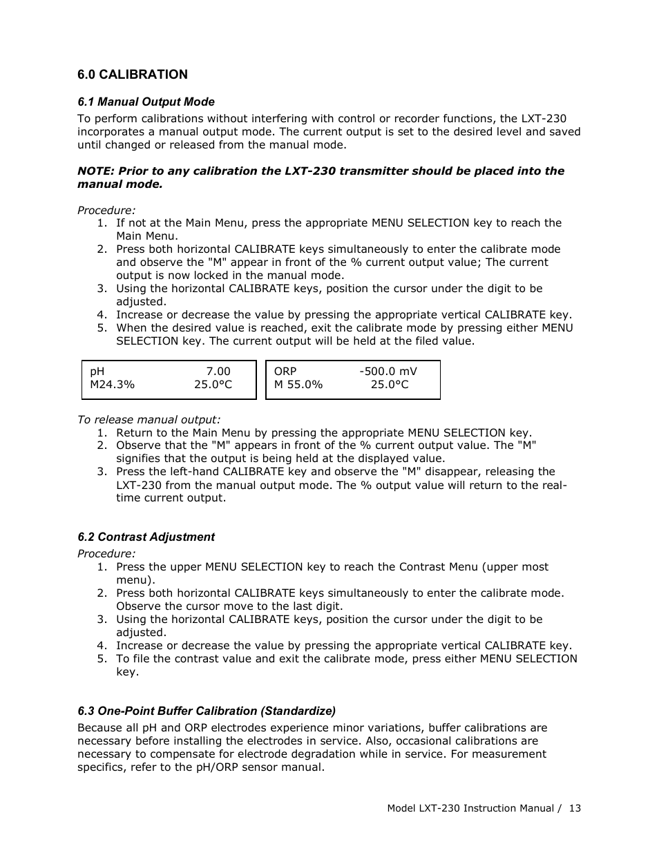 Teledyne LXT-230 User Manual | Page 13 / 22