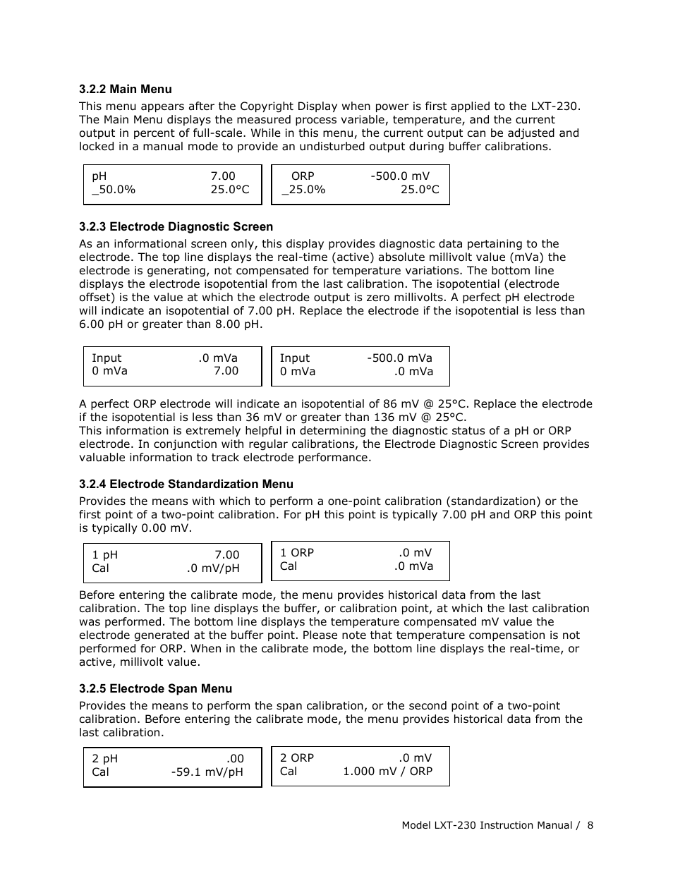 Teledyne LXT-230 User Manual | Page 8 / 22