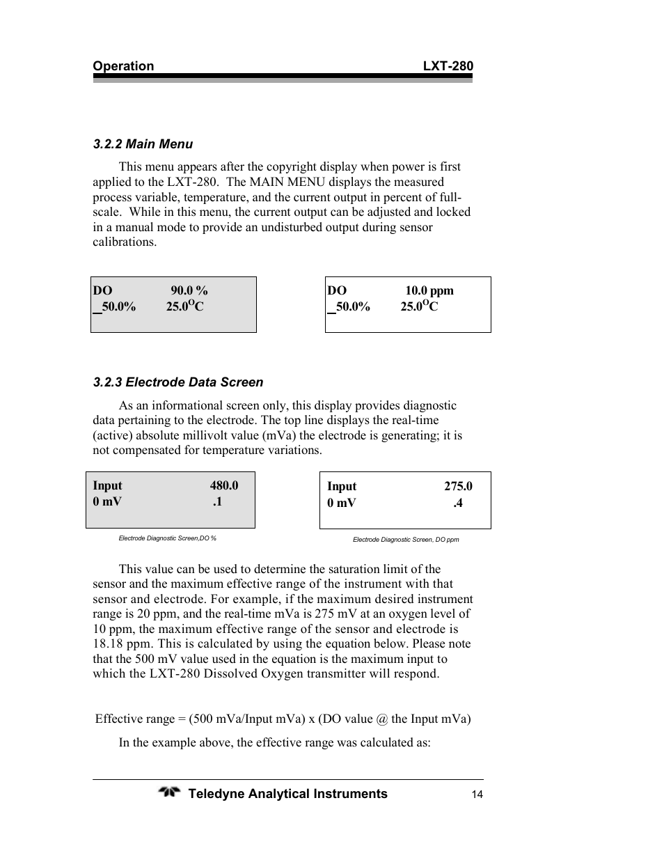 Teledyne LXT-280 User Manual | Page 24 / 57