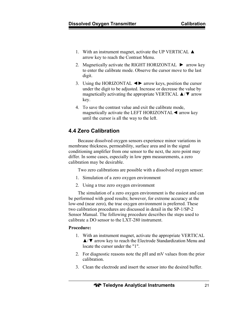 Teledyne LXT-280 User Manual | Page 31 / 57