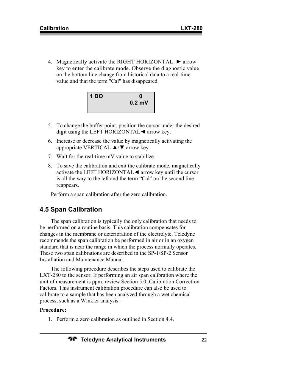 Teledyne LXT-280 User Manual | Page 32 / 57