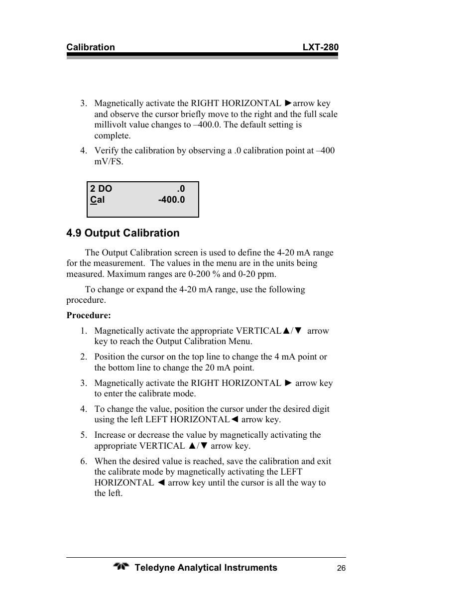 Teledyne LXT-280 User Manual | Page 36 / 57