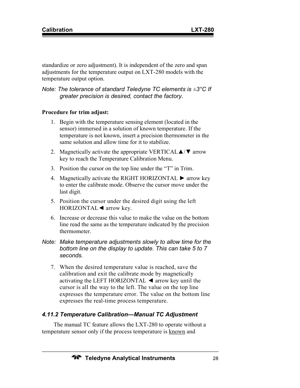 Teledyne LXT-280 User Manual | Page 38 / 57