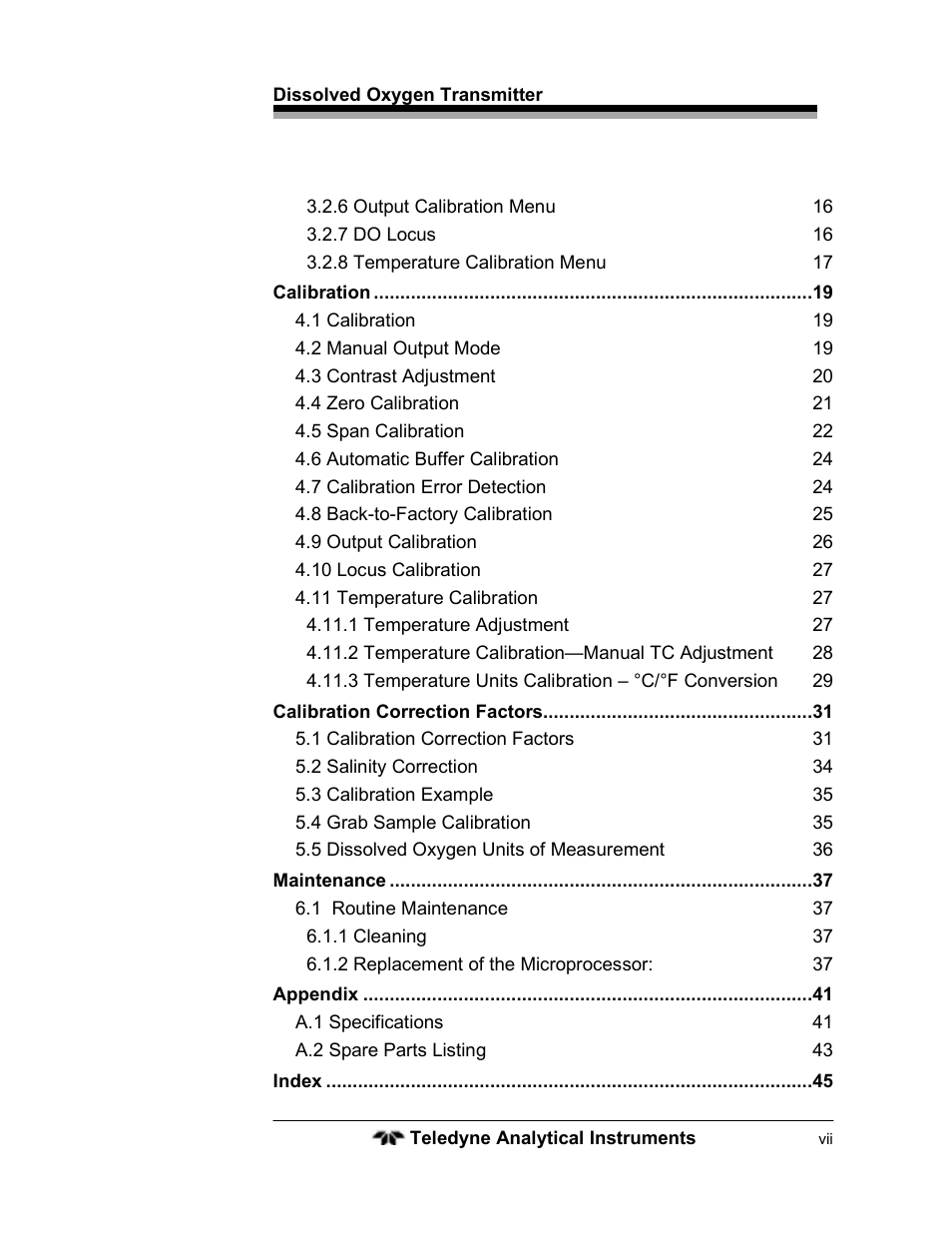 Teledyne LXT-280 User Manual | Page 7 / 57