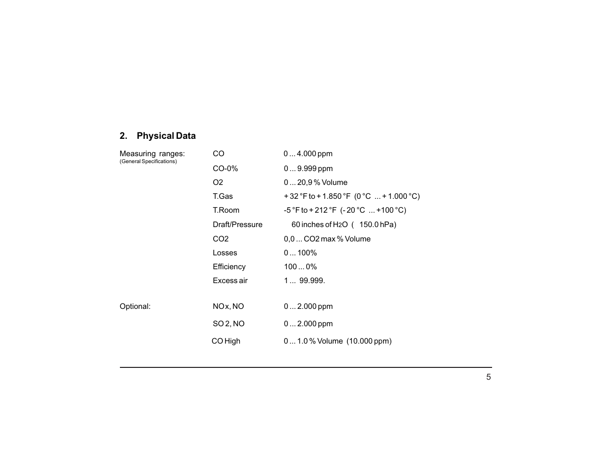 Teledyne PEM-9002 - Digital flue gas analyzer User Manual | Page 10 / 49