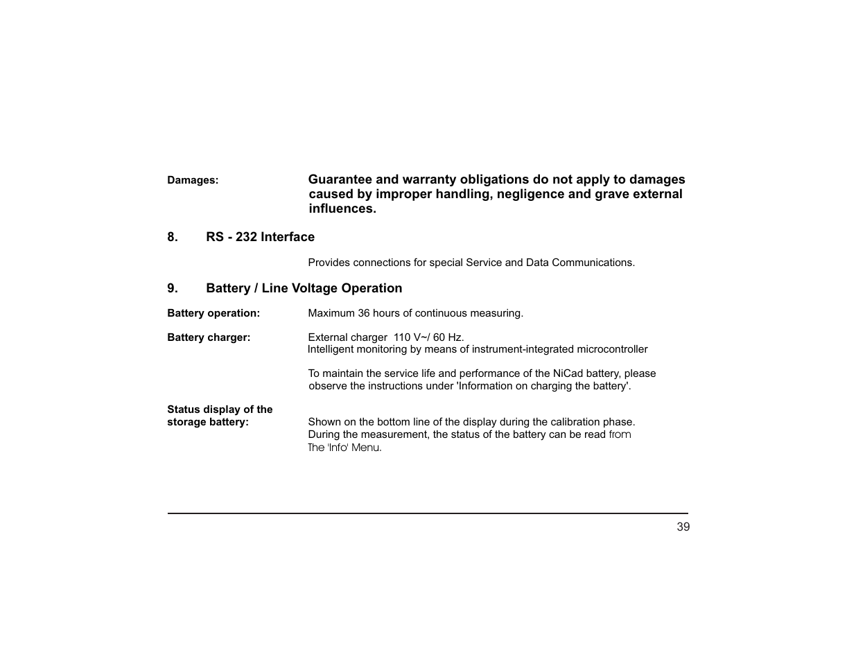 Teledyne PEM-9002 - Digital flue gas analyzer User Manual | Page 44 / 49