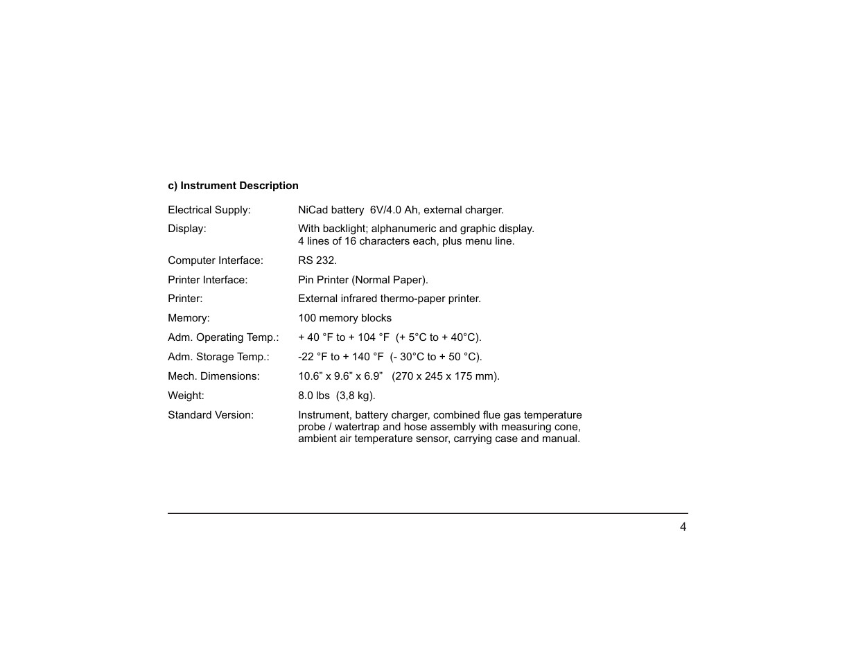 Teledyne PEM-9002 - Digital flue gas analyzer User Manual | Page 9 / 49