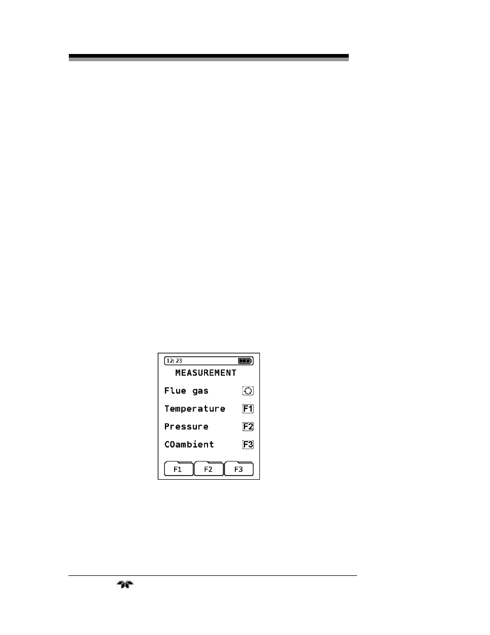 5 measurement screen | Teledyne PEM-9004 - Portable emissions analyzer User Manual | Page 42 / 79